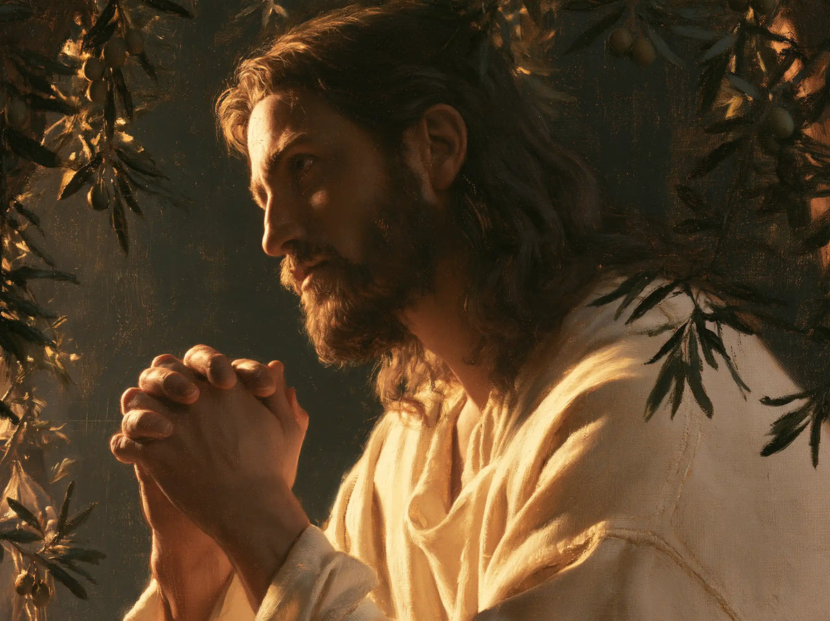 Jesus in Gethsemane - Devotional Portrait of Jesus in Gethsemane · Landscape n° 3