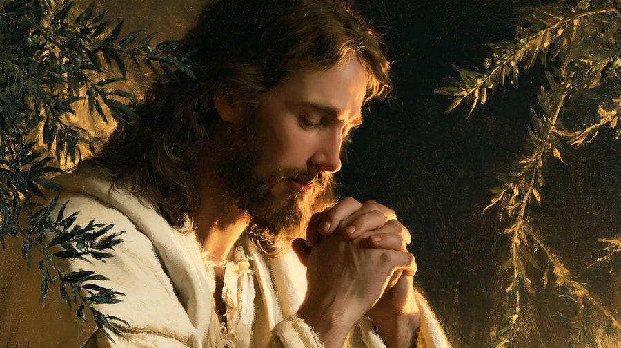Jesus in Gethsemane - Devotional Portrait of Jesus in Gethsemane · Landscape n° 14