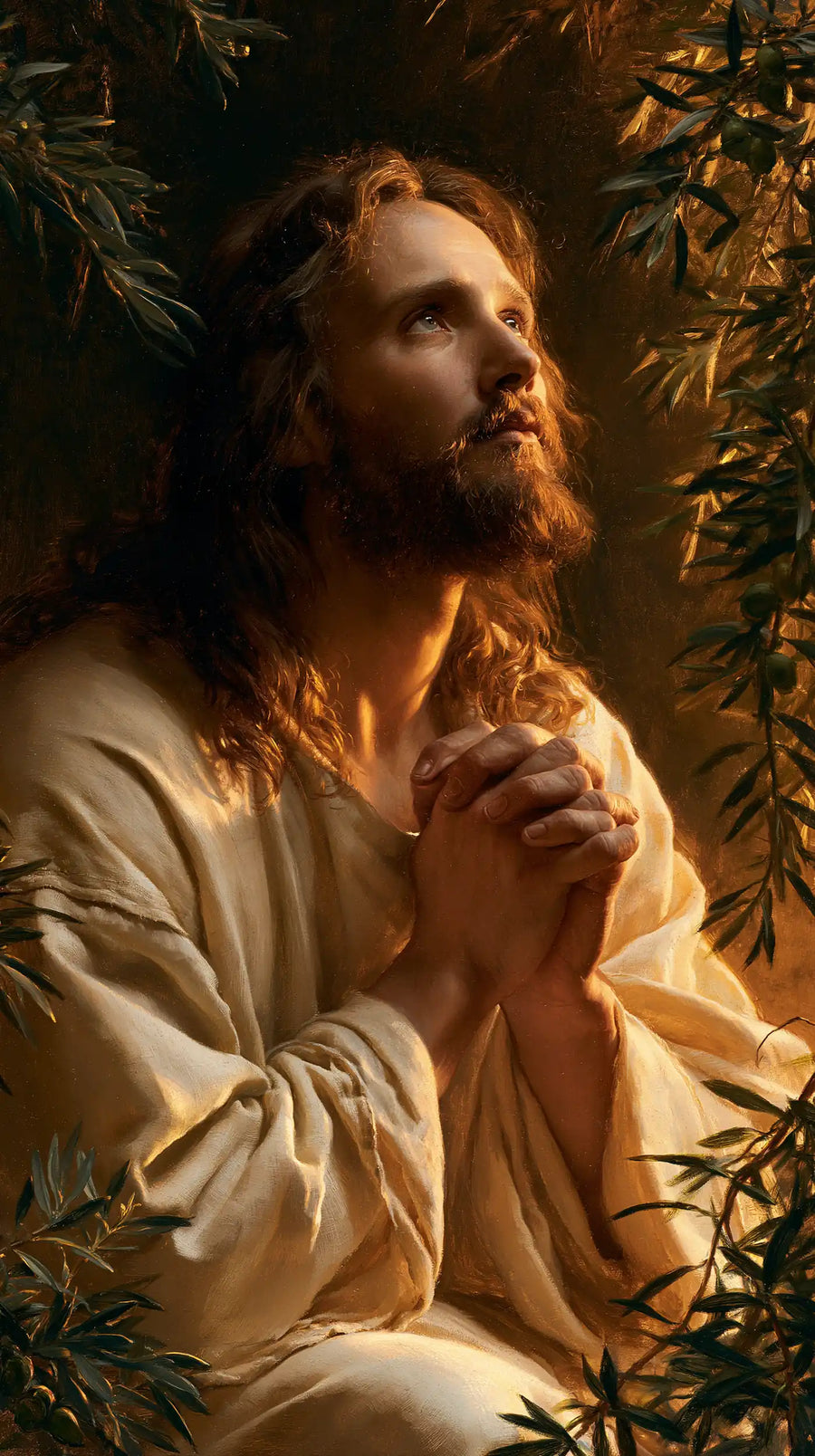 Jesus in Gethsemane - Devotional Portrait of Jesus in Gethsemane · Portrait n° 3