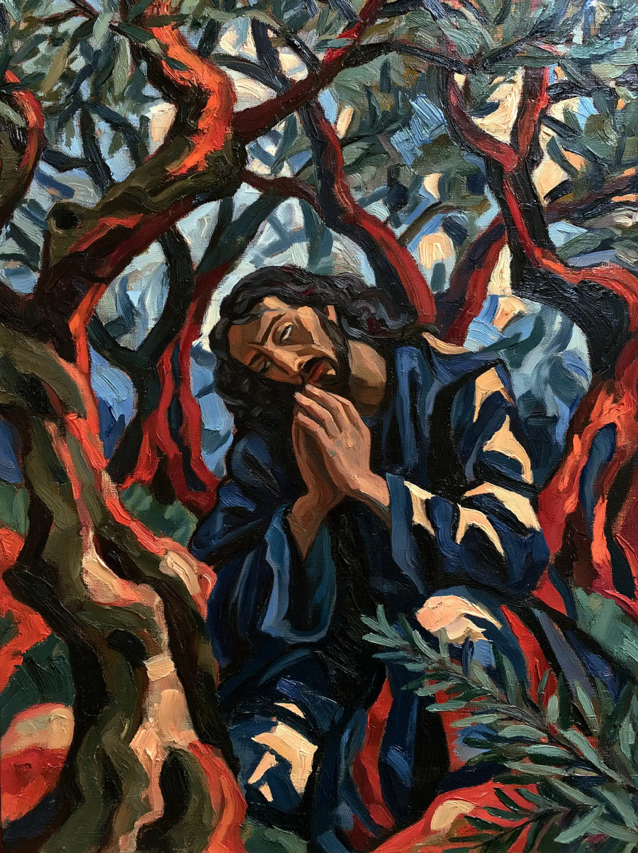 Jesus in Gethsemane — Orison among Cinnabar Veins