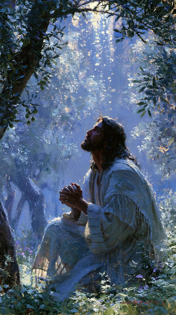 Jesus in Gethsemane - Impressionist · Portrait n° 5
