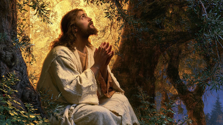 Jesus in Gethsemane - Sacred Gold · Landscape n° 9