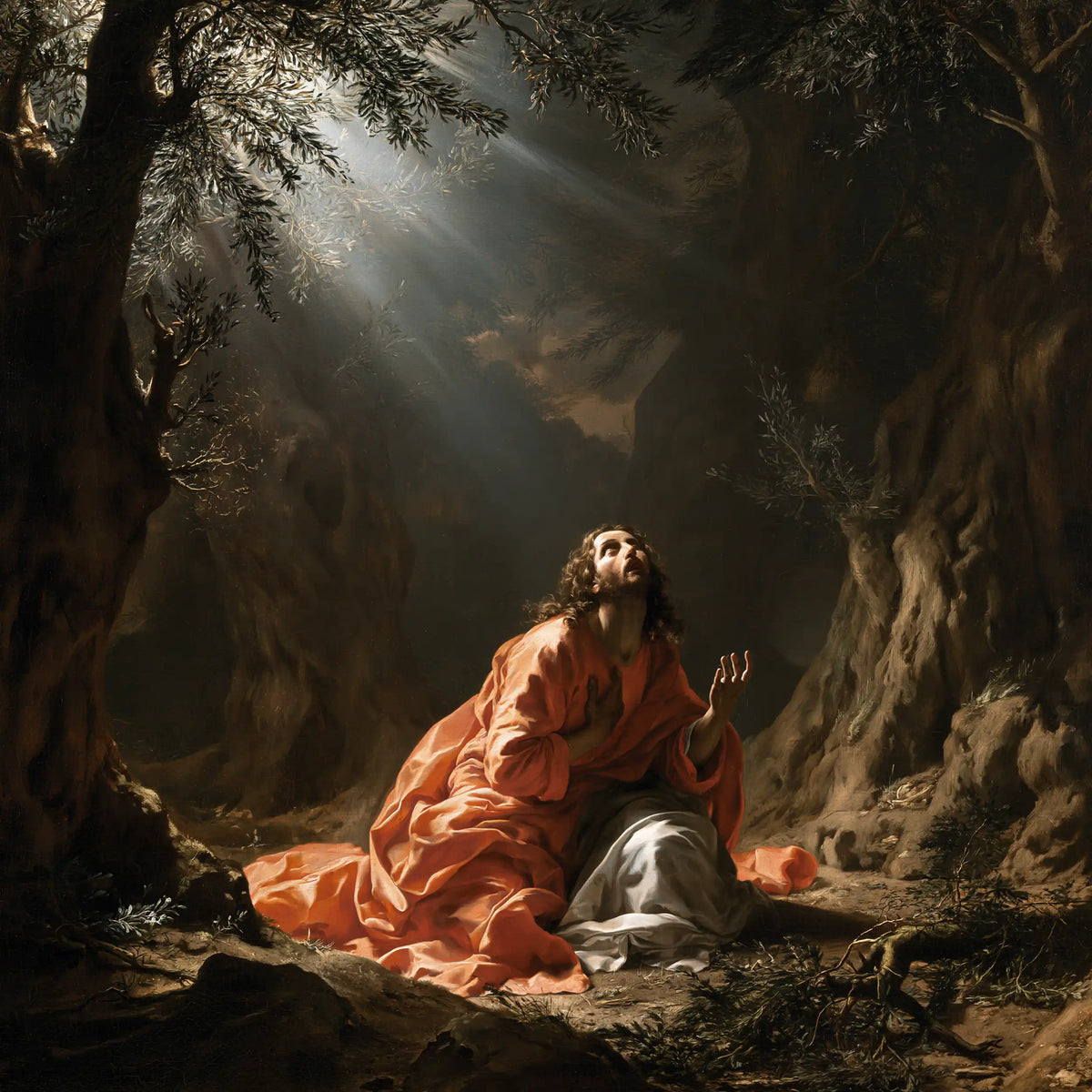 Jesus in Gethsemane - Theatrical Baroque · Square n° 5