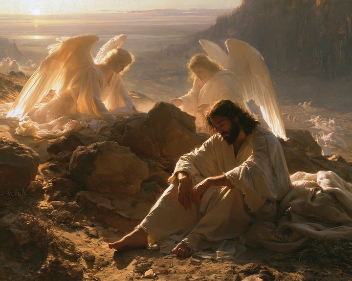 Jesus in the Desert - Angels After the Temptation · Landscape n° 9