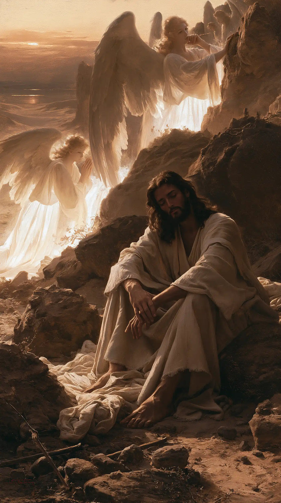 Jesus in the Desert - Angels After the Temptation · Portrait n° 2