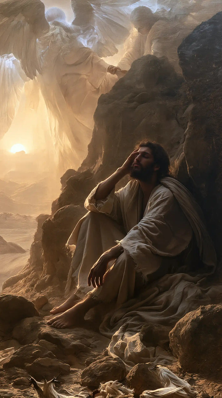 Jesus in the Desert — The Vigil in the Hollow of the Cliff