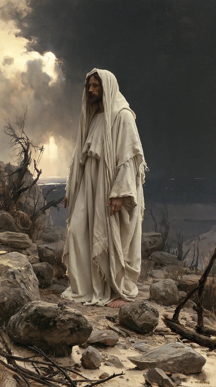 Jesus in the Desert - Symbolist · Portrait n° 20