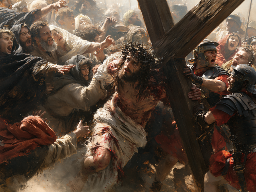 The Stations of the Cross - Explosion of movement · Landscape n° 8