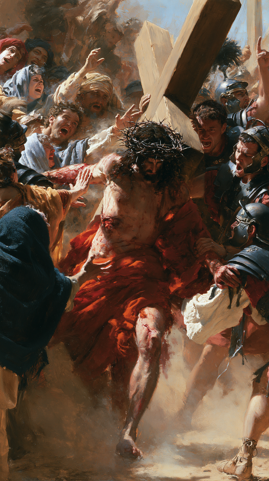 The Stations of the Cross - Explosion of movement · Portrait n° 3