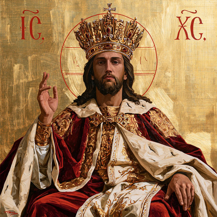 Jesus the King - Contemporary Byzantine · Square n° 1