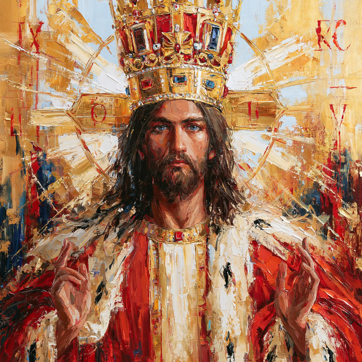 Jesus the King - Expressionist · Square n° 1