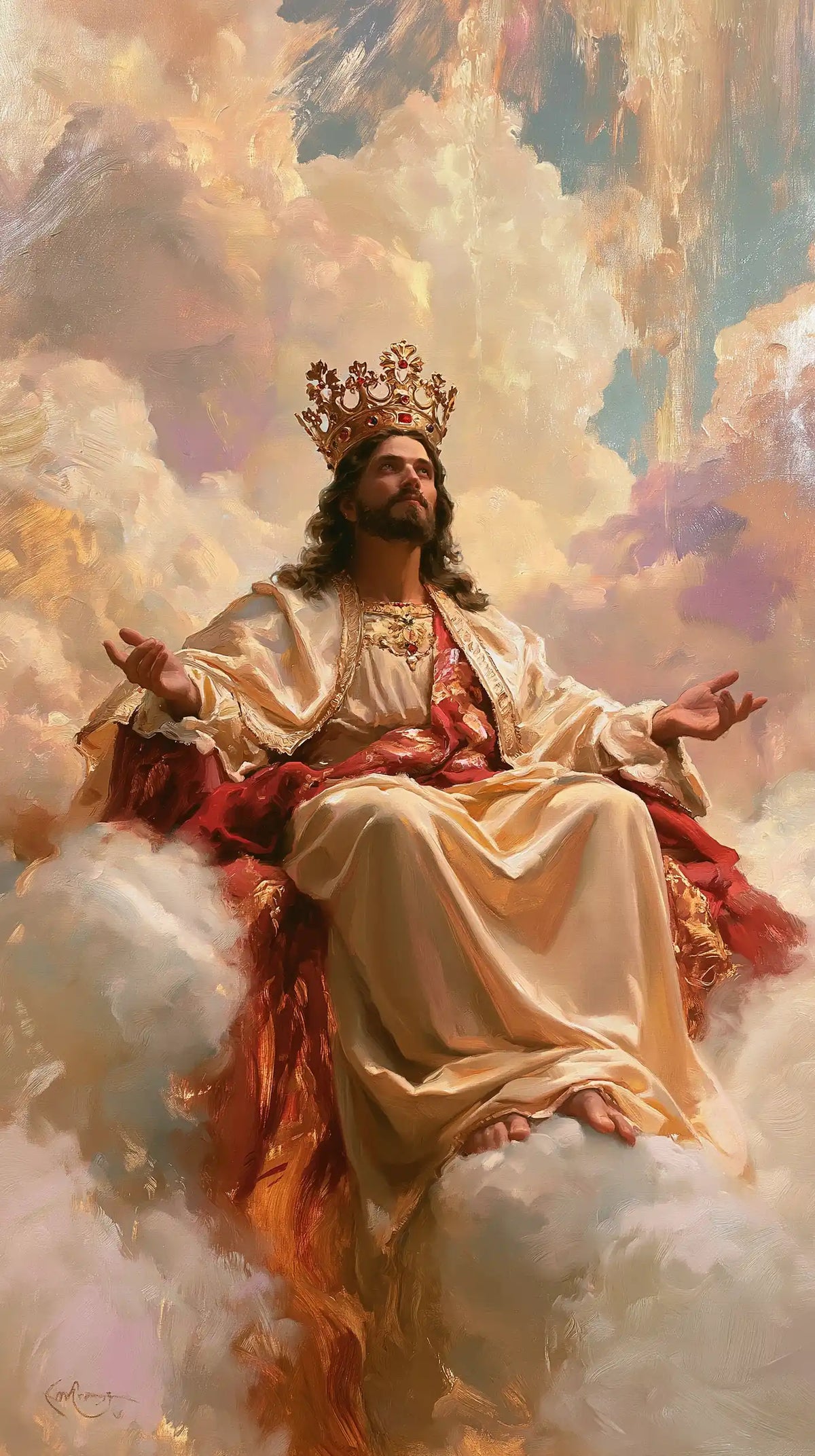 Jesus the King - Impressionist · Portrait n° 4