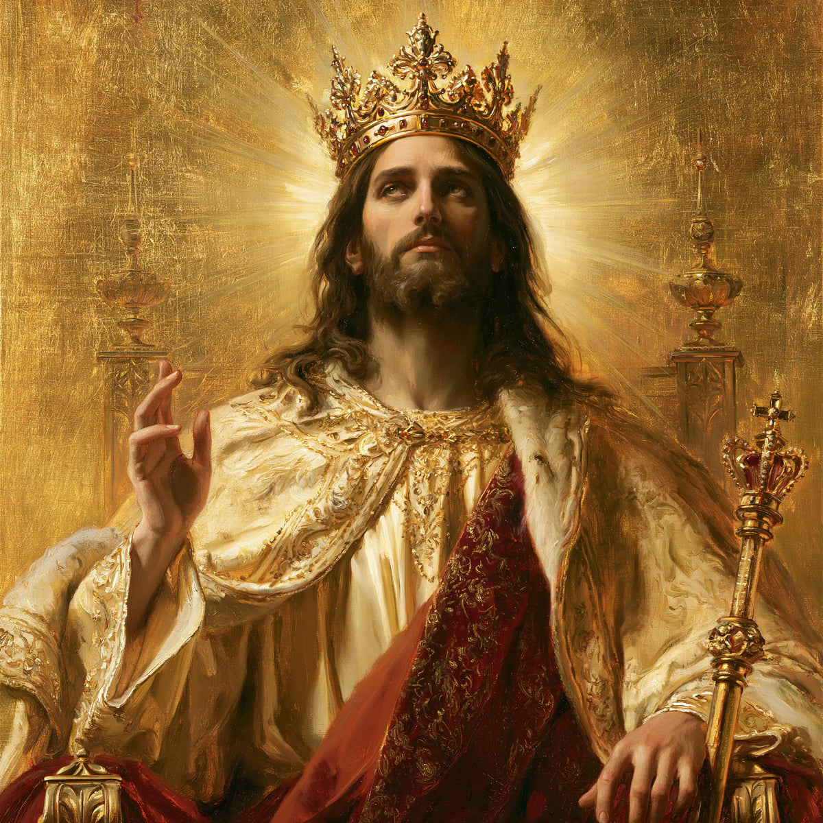 Jesus the King — The Gaze in the Patinated Sun