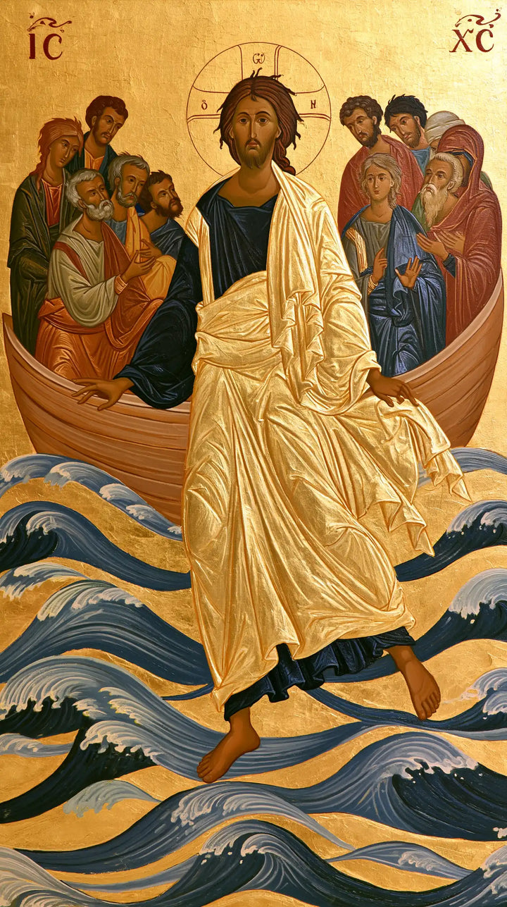 Jesus Walking on Water - Contemporary Byzantine · Portrait n° 17