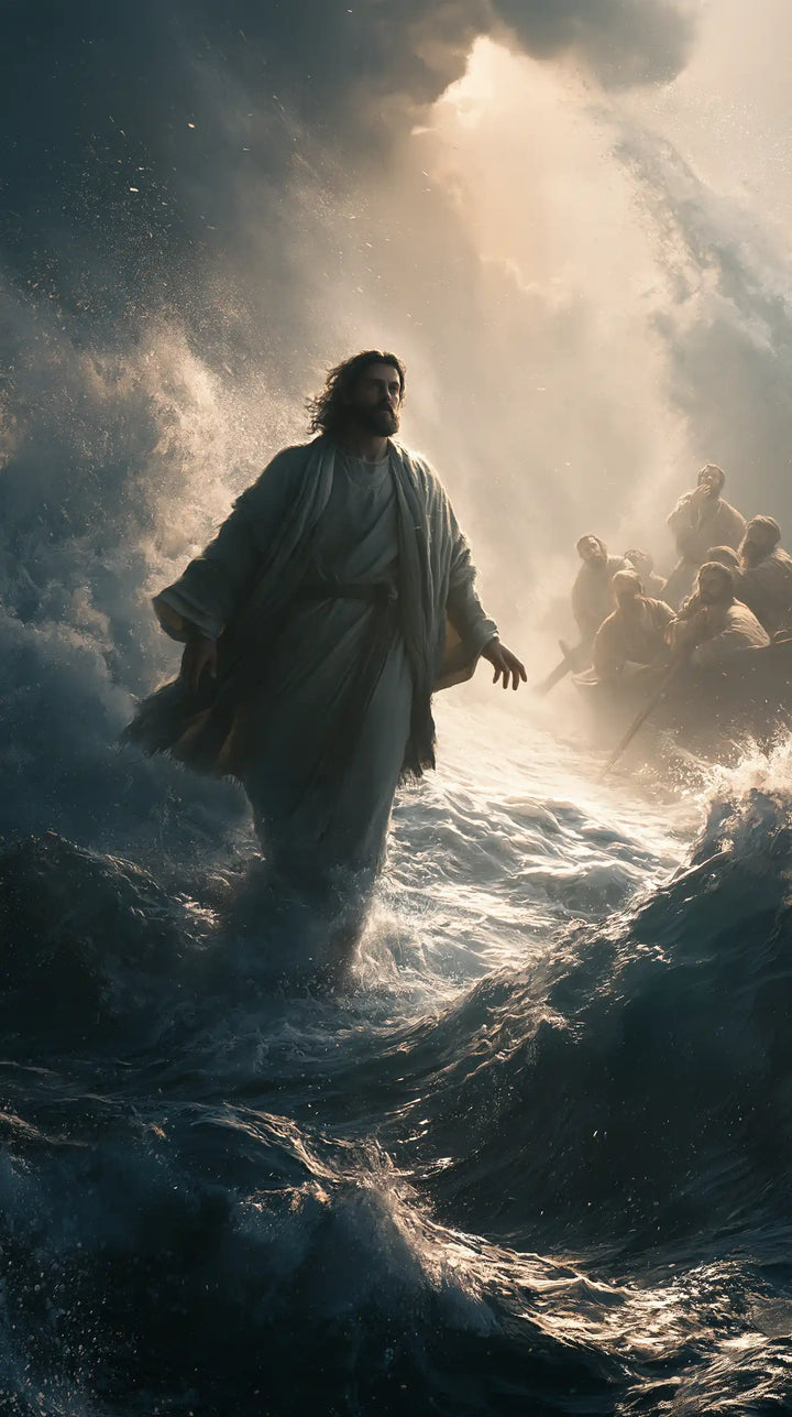 Jesus Walking on Water - Explosion of Movement · Portrait n° 28
