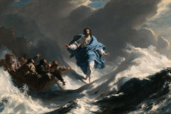 Jesus Walking on Water — The Blue That Crosses the Pale Wave