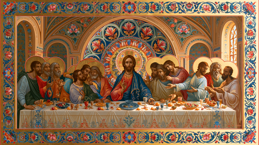 The Last Supper - Sacred Art Nouveau n° 3