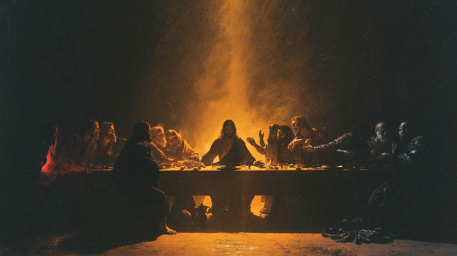 The Last Supper - Black and gold n° 2