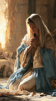 Virgin Mary in Prayer — The Window upon Joined Hands