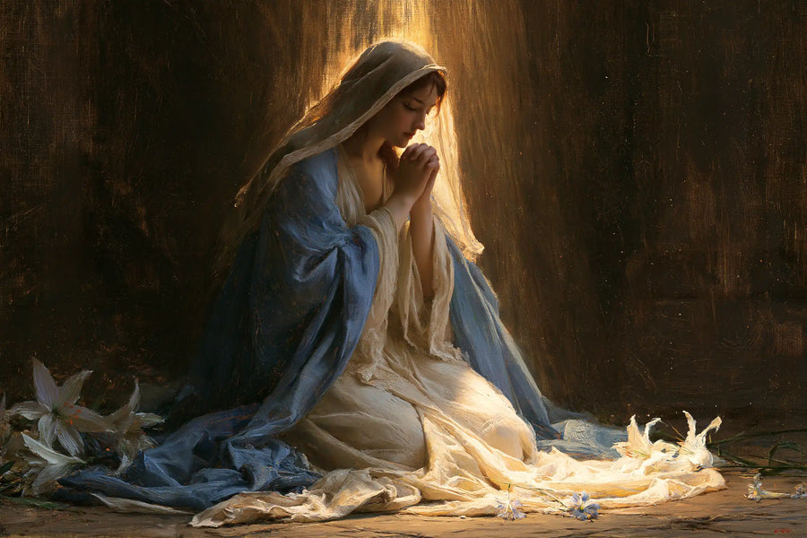 Virgin Mary in Prayer - Symbolist · Landscape n° 5