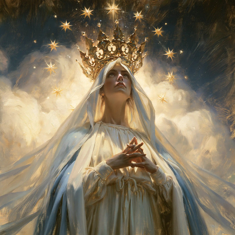 Mary Queen of Heaven - The Crown as Central Symbol · Square n° 1