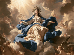 Mary, Queen of Heaven — Pale Silks Beneath Morning Rays