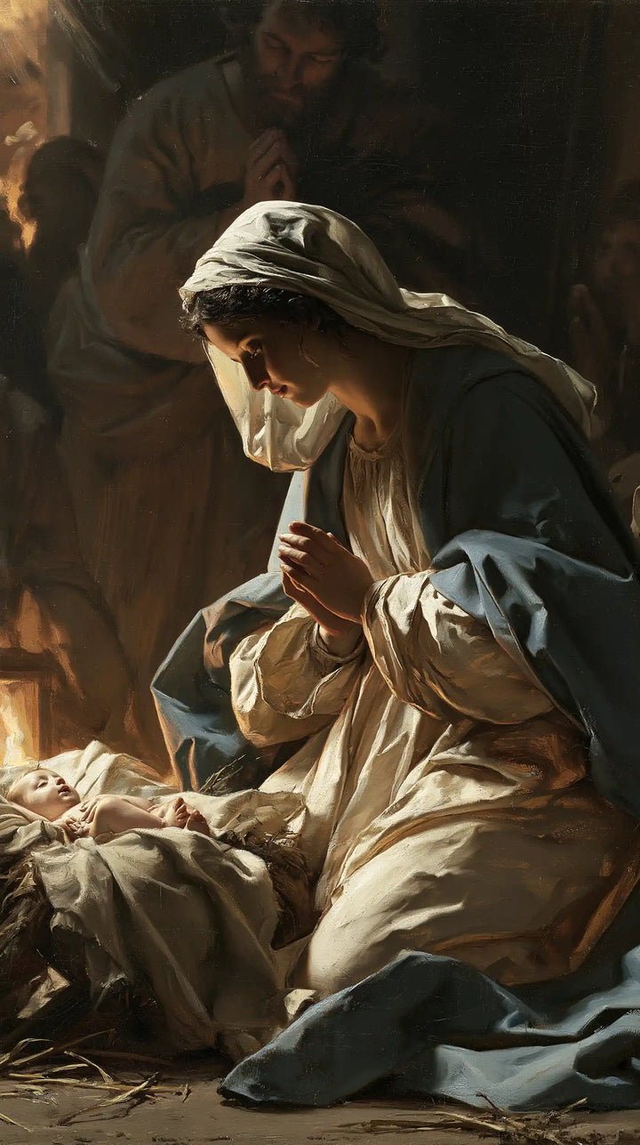 The Nativity - Mary Adoring the Christ Child · Portrait n° 8