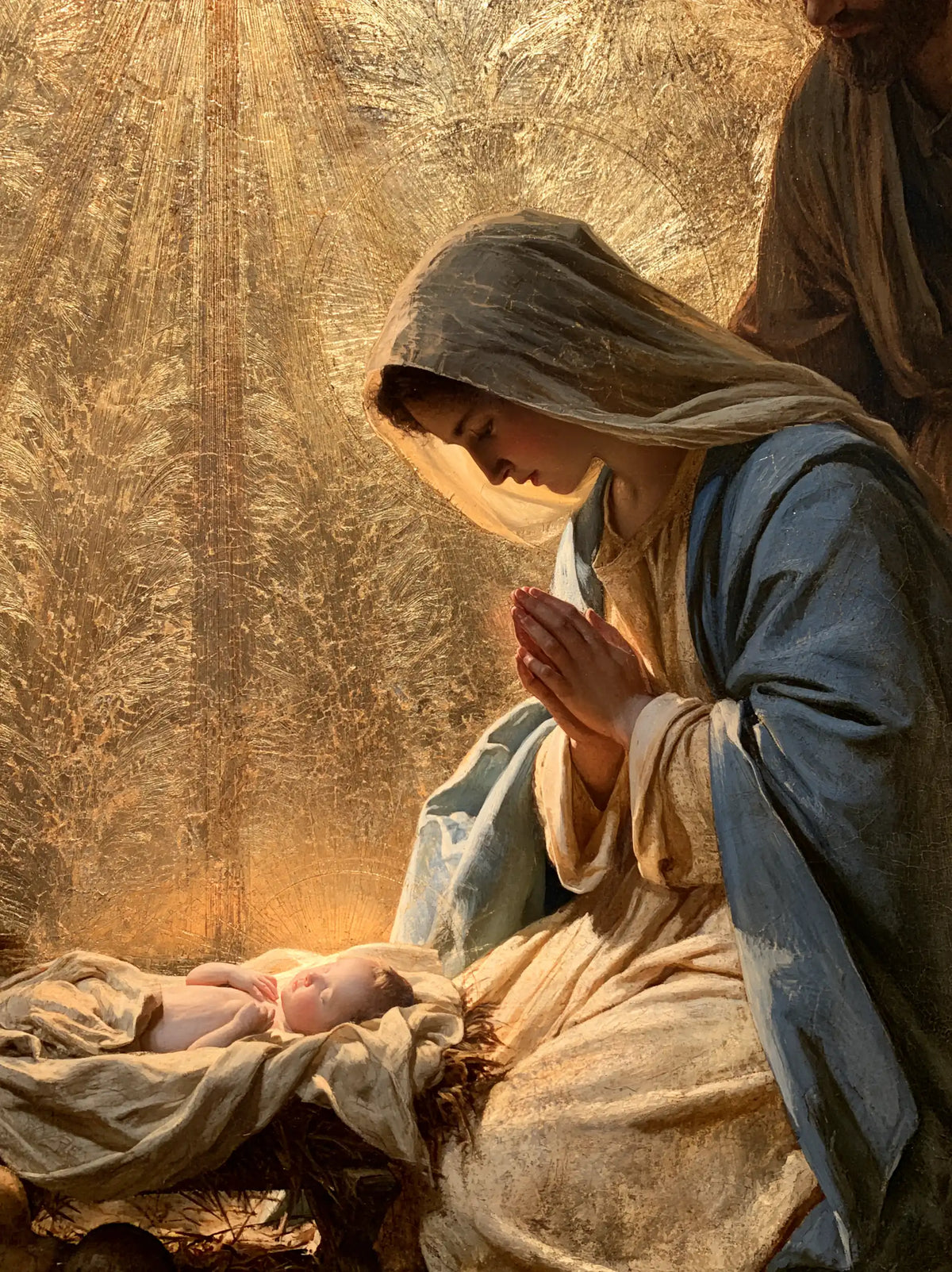 The Nativity — The Cradle Before the Chiselled Rays
