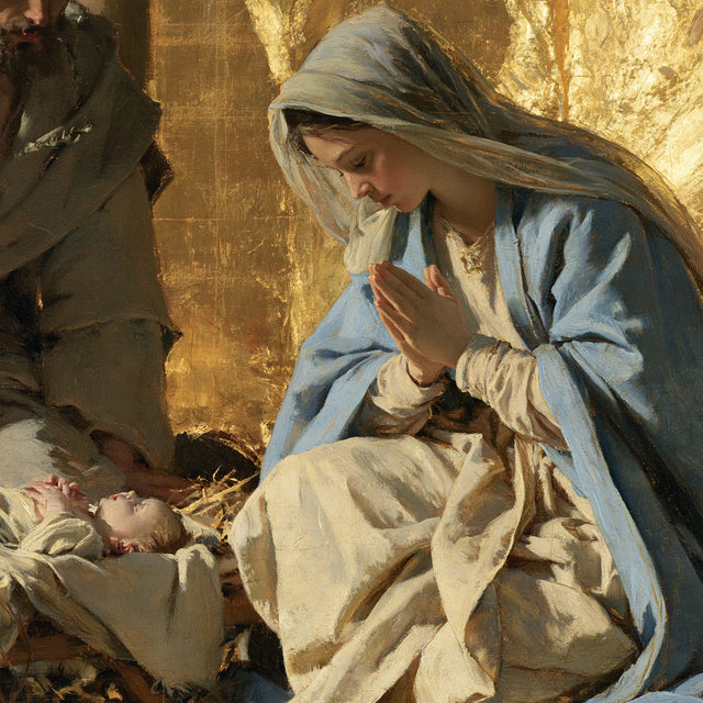 The Nativity — Gentleness Between Palms and Swaddling