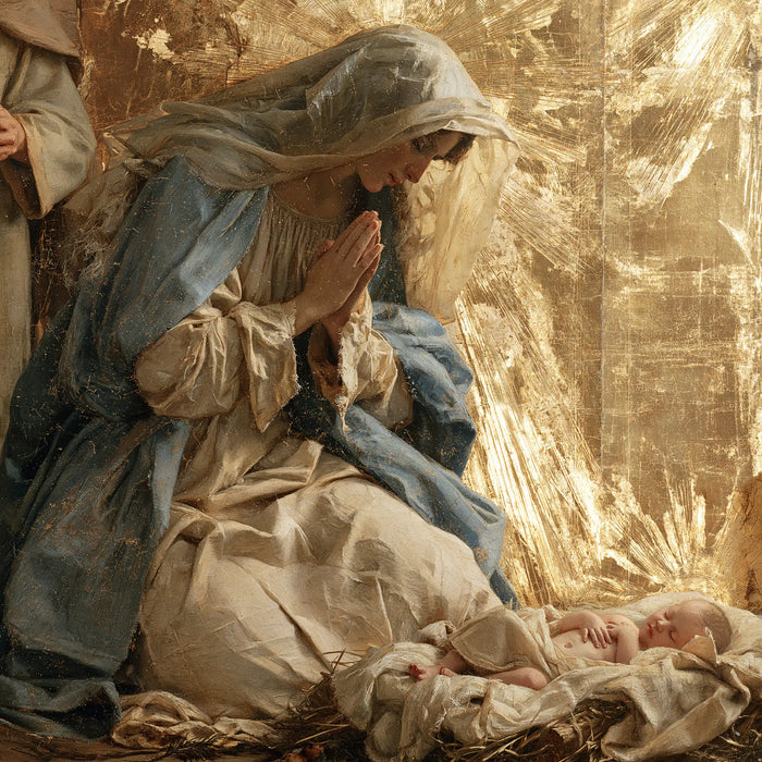 The Nativity — The Veil Before the Sheaves of Light