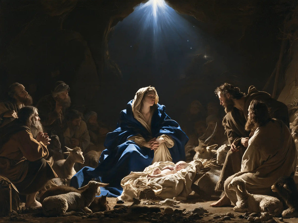The Nativity — The Humble Circle Beneath the Blue Ray