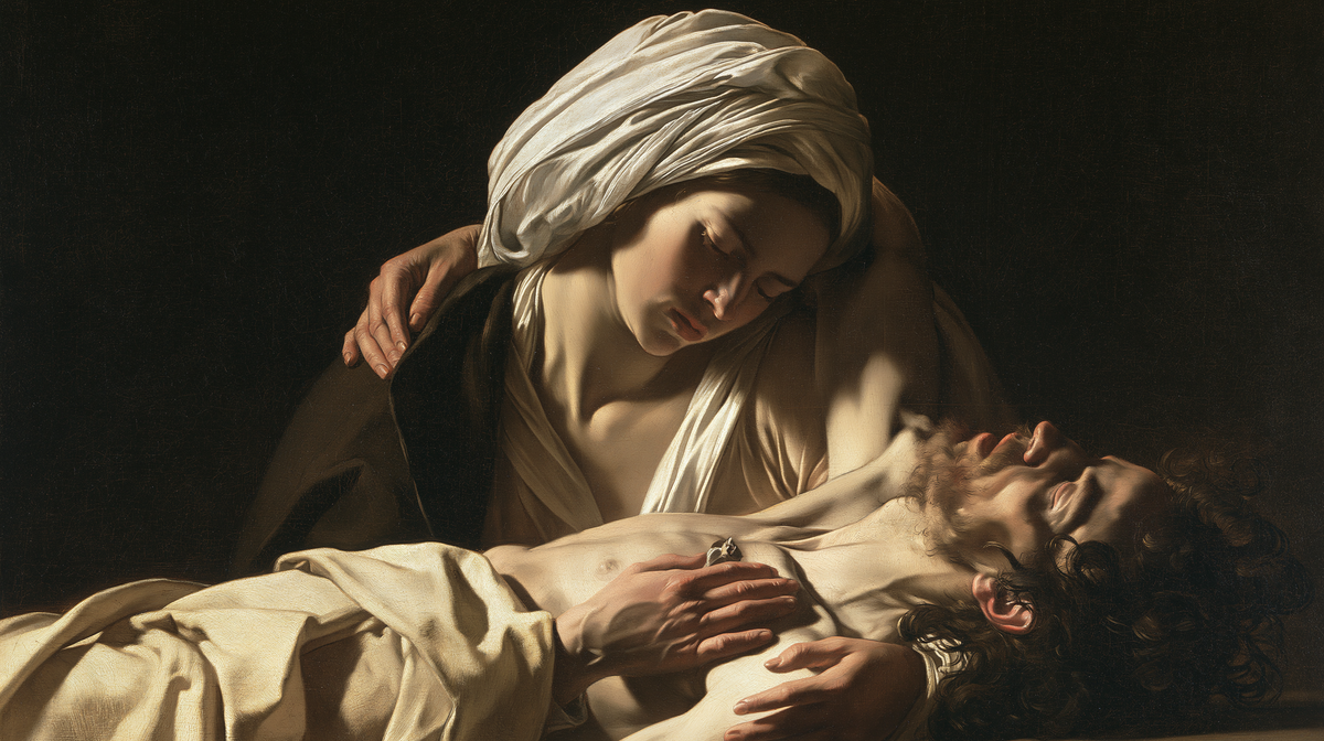La Pietà - Caravaggio - darkness · Landscape n° 4