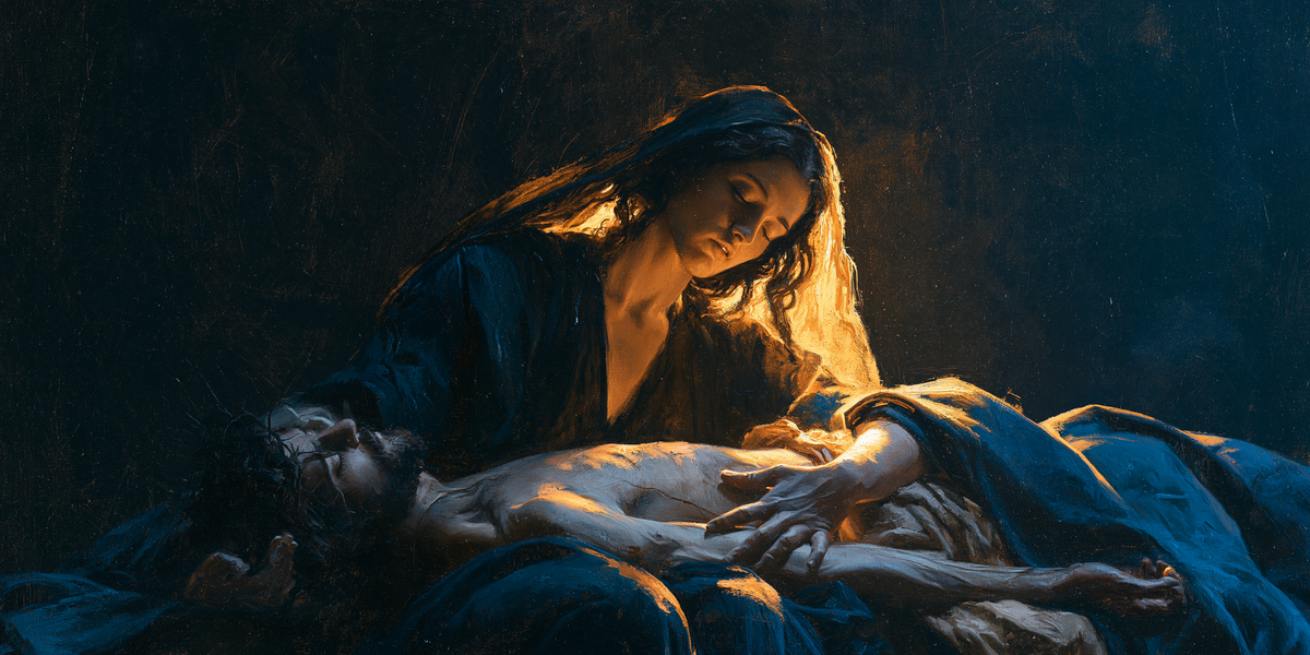 La Pietà - Light-dark midnight blue · Landscape n° 10