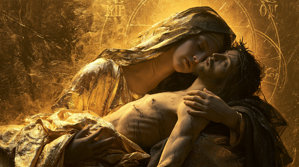 La Pietà - Hellig gylden · Landskap nr. 5 - Kristen kunst