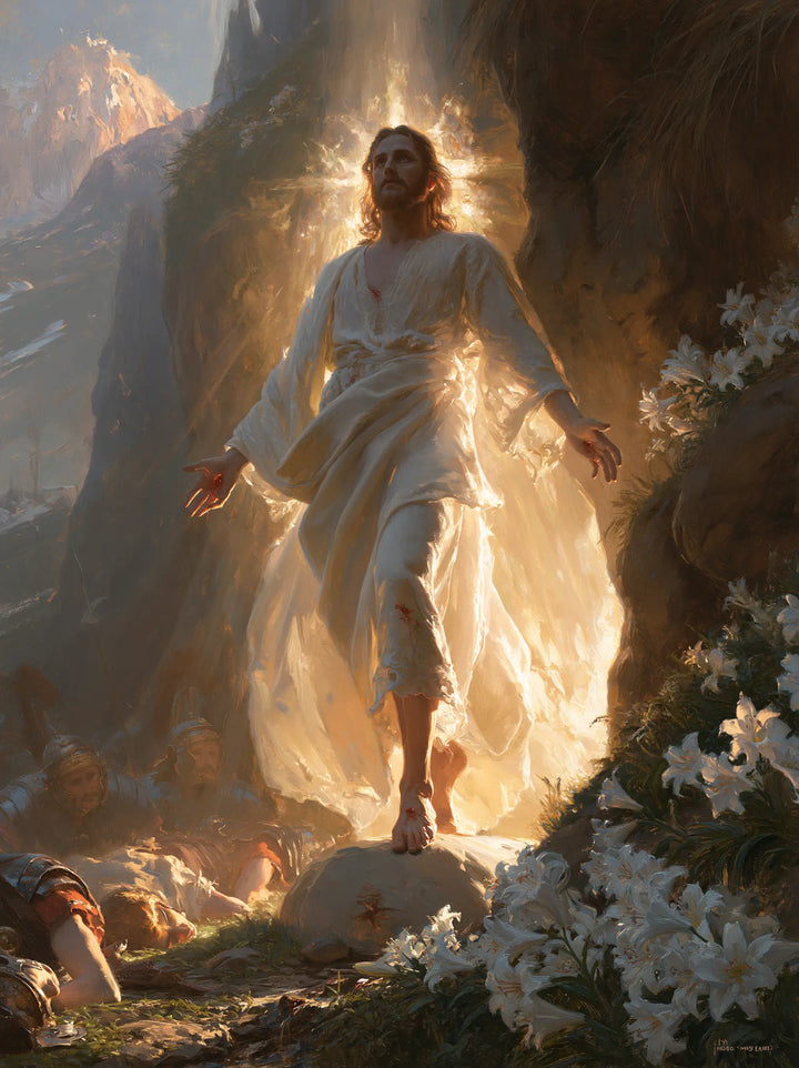 The Resurrection of Jesus Christ — The Ascent in the Folds of Sunlight