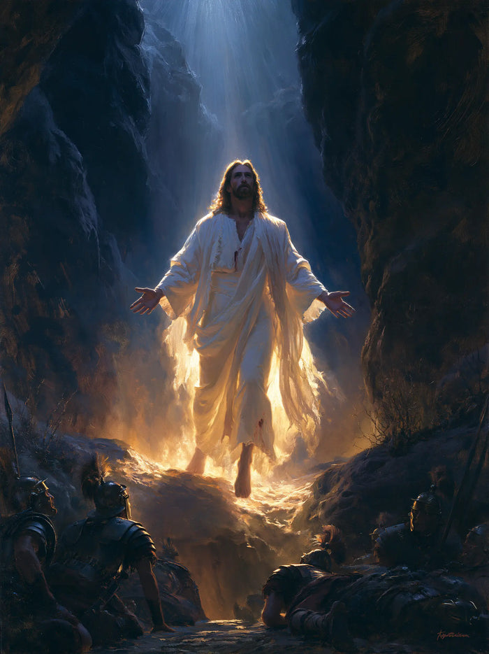 The Resurrection of Jesus Christ - Midnight-blue Chiaroscuro · Portrait n° 18