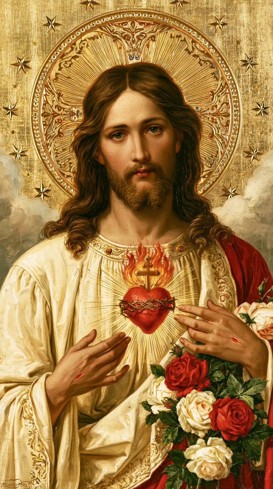 Sacred Heart of Jesus – Symbolist · Portrait no. 2