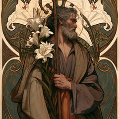 Saint Joseph – Sacred Art Nouveau · Square no. 3