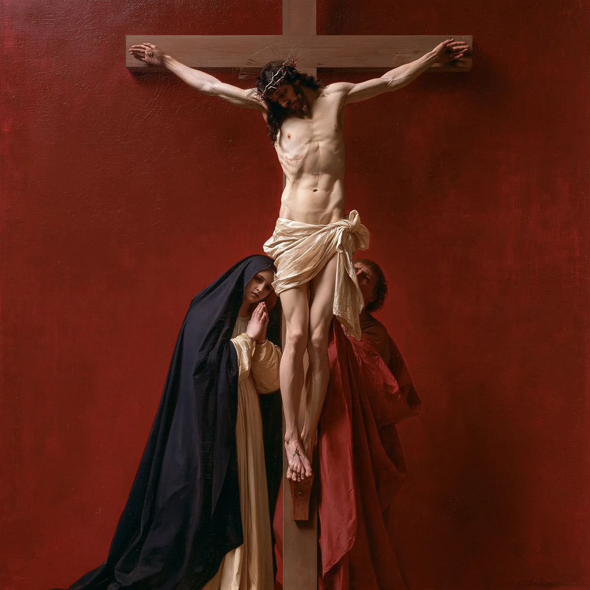 The Crucifixion – Rosewood Prayer Beneath the Cross