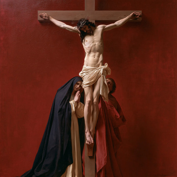 The Crucifixion – Rosewood Prayer Beneath the Cross