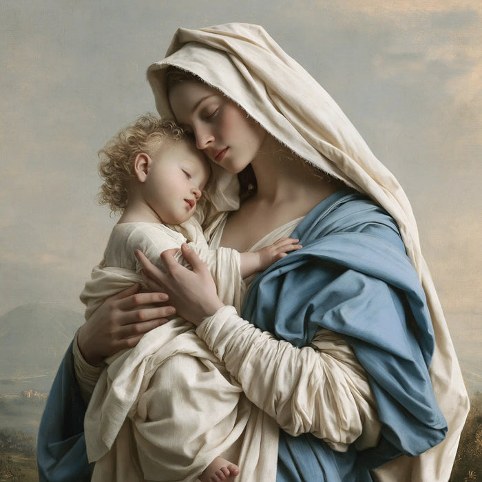 Virgin Mary and Child Jesus - Florentine Renaissance · Square n° 2