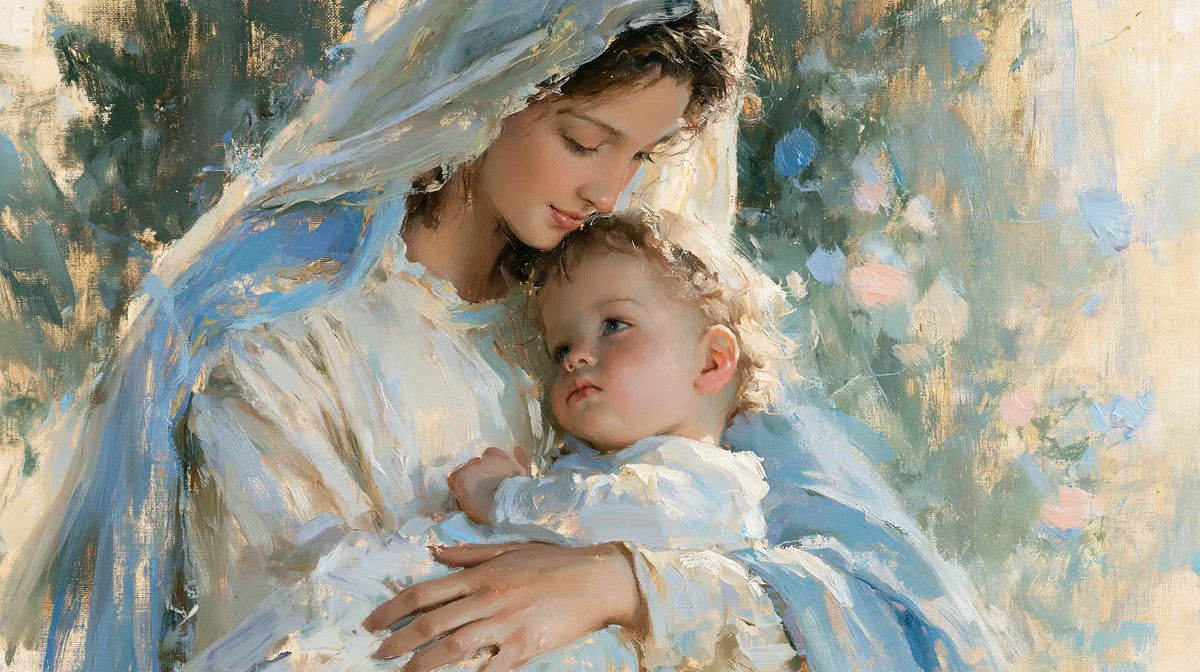 The Virgin and Child — A Brow Among Blossoms of Light