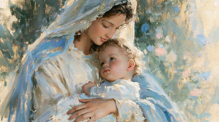 The Virgin and Child — A Brow Among Blossoms of Light
