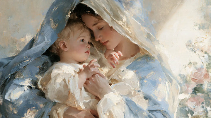 The Virgin and Child — A Confidence Beneath the Shared Veil