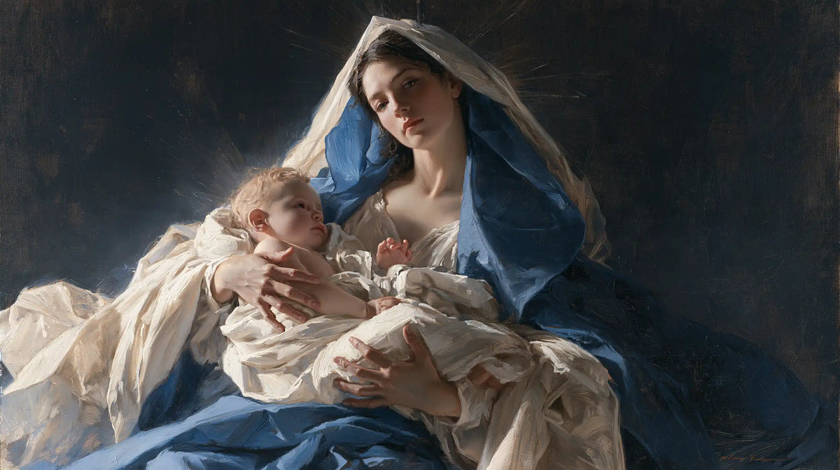 The Virgin and Child — The Little Face in the Nocturnal Cradle