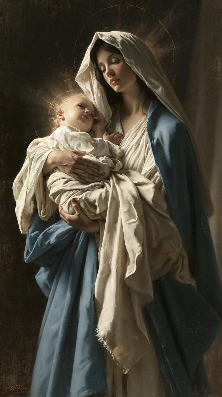 The Virgin and Child — The Infant Beneath Half-Light’s Rays