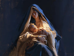 The Virgin and Child — The Cradle at the Centre of Blue Silence