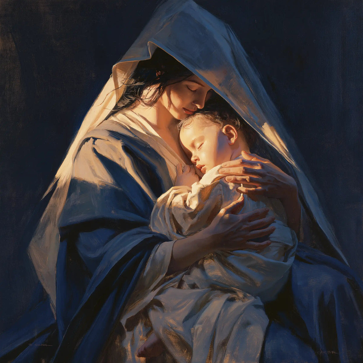 The Virgin and Child — The Brow Sheltered Beneath the Blue Triangle