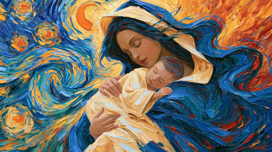 The Virgin and Child — The Child at the Heart of the Turning Sky